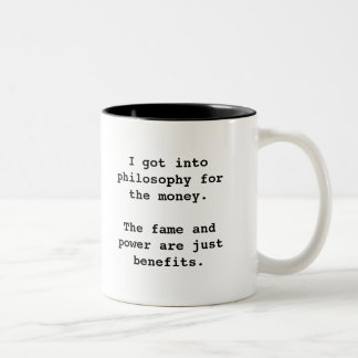 Ich got in Philosophie für… 2-Ton Schwarzes Zweifarbige Tasse