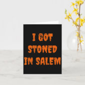 Ich Got in Salem Halloween Hexen Stoner Wen Karte (Gelbe Blume)