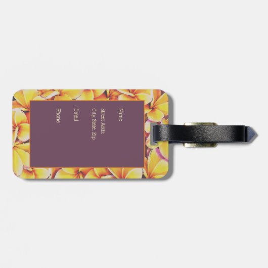 Ich got Lei'd auf Maui (anpassbar) Gepäckanhänger (Rückseite horizontal)