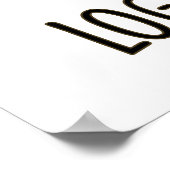 Ich Got Log-a-Rhythm Funny Wood Pun Poster (Ecke)