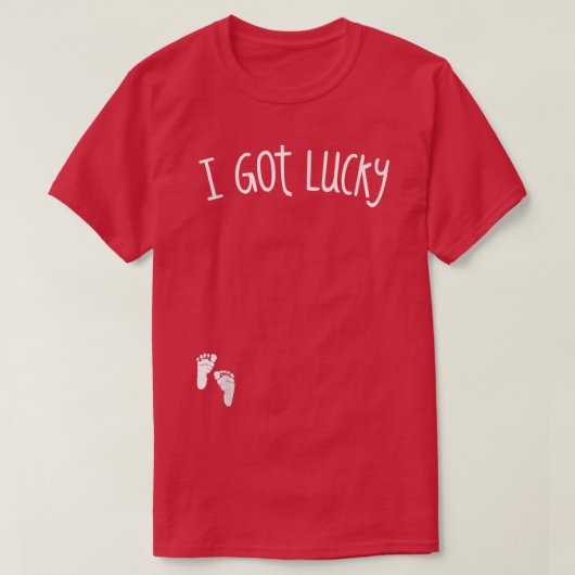 Ich Got Lucky, Funny Niedlich St. T-Shirt (Design vorne)