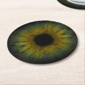 Ich got mein Auge auf dich Runder Pappuntersetzer (Angewinkelt)