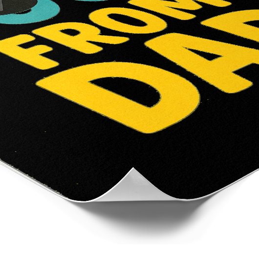 Ich Got mein Coole vom Vater - Funny Kids T - Shir Poster (Ecke)