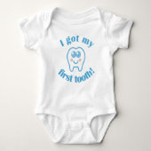 Ich got mein erstes Zahn-Baby-Einteiler-T-Shirt Baby Strampler (Vorderseite)