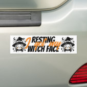 Ich Got mein Hexengesicht Autoaufkleber (Auf Auto)