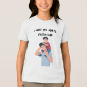 Ich Got meine Witze Tri-Blend Shirt (Vorderseite)