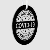 Ich Got meinen Covid-19-Impfstoff Ornament (Vorderseite)