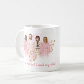 Ich got meinen Mann, aber ich benötige noch meine Kaffeetasse (Vorderseite Links)