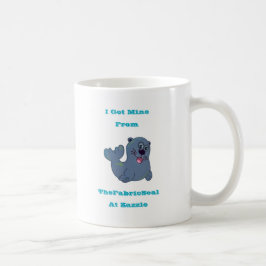 Ich Got mich aus dem Siegel Stoff in Zazzle Kaffeetasse
