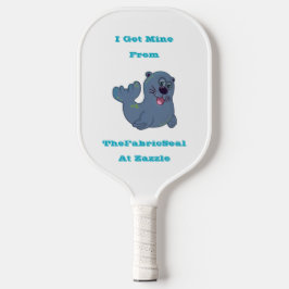 Ich Got mich aus dem Siegel Stoff in Zazzle Pickleball Schläger