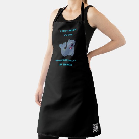 Ich Got mich aus dem Siegel Stoff in Zazzle Schürze (InSitu)