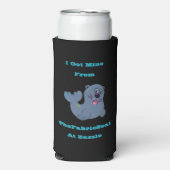 Ich Got mich aus dem Siegel Stoff in Zazzle Selters Dosenkühler (Seltzer Vorderseite)