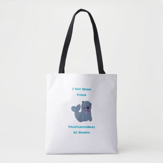 Ich Got mich aus dem Siegel Stoff in Zazzle Tasche (Vorderseite)