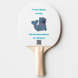 Ich Got mich aus dem Siegel Stoff in Zazzle Tischtennis Schläger