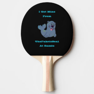 Ich Got mich aus dem Siegel Stoff in Zazzle Tischtennis Schläger