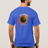 Ich got Mooned T - Shirt-blaue Gesamtsolareklipse T-Shirt (Rückseite)