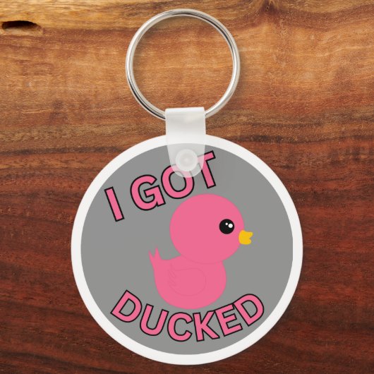 Ich Got rosa Schlüsselanhänger (Vorderseite)