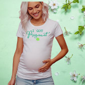 Ich got schwanger Matching Baby Ankündigung T-Shirt