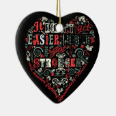 Ich got stärkeres Herz Keramikornament (Rechts)