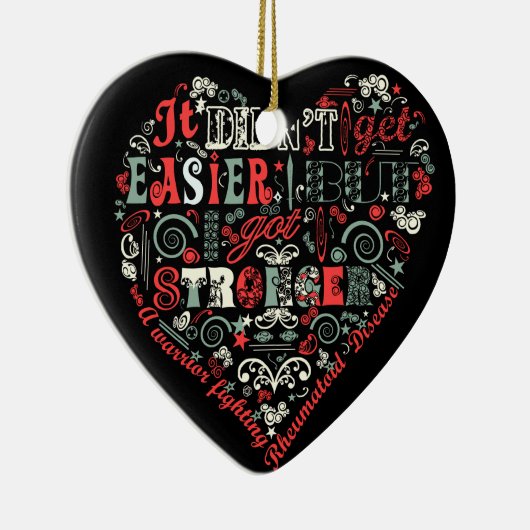 Ich got stärkeres Herz Keramikornament (Rechts)