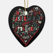 Ich got stärkeres Herz Keramikornament (Links)