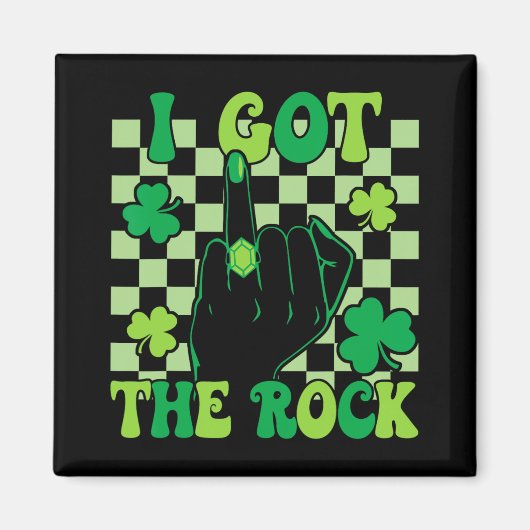 Ich Got The Rock Bachelorette Wedding St Patrick's Magnet (Vorne)