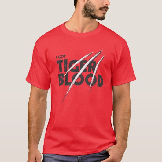 Ich got Tiger-Blut T-Shirt (Vorderseite)