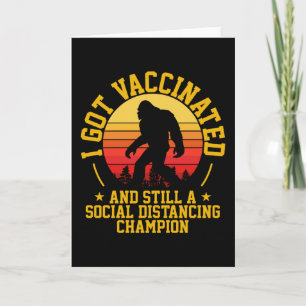 ICH GOT VACCINIERT Bigfoot Retro Karte