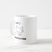 Ich Got Verantwortlichkeiten Funny Angelica Zitat Kaffeetasse (Vorderseite Links)