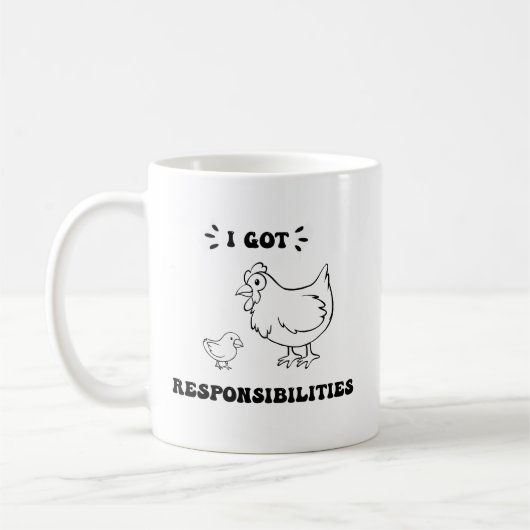 Ich Got Verantwortlichkeiten Funny Angelica Zitat Kaffeetasse (Links)