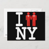 Ich GOT VERHEIRATET in NY MEN -.pnng Ankündigungspostkarte (Vorne/Hinten)