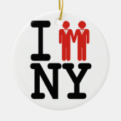ICH GOT VERHEIRATETES IN NY MÄNNERN - .PNG KERAMIK ORNAMENT (Vorne)