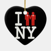 ICH GOT VERHEIRATETES IN NY MÄNNERN - .PNG KERAMIKORNAMENT (Hinten)