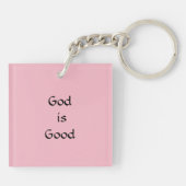 Ich got Vertrauen für ihn Schlüsselanhänger (Rückseite)