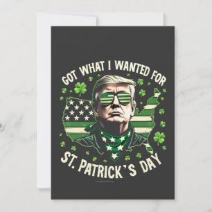 Ich Got, was ich für St. Patrick's Day Trump Gewol Einladung