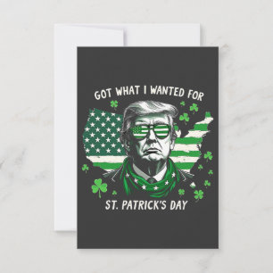 Ich Got, was ich für St. Patrick's Day Trump USA g Dankeskarte