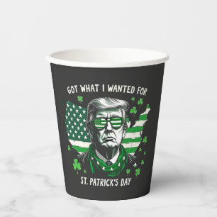 Ich Got, was ich für St. Patrick's Day Trump USA g Pappbecher