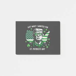 Ich Got, was ich für St. Patrick's Day Trump USA g Post-it Klebezettel
