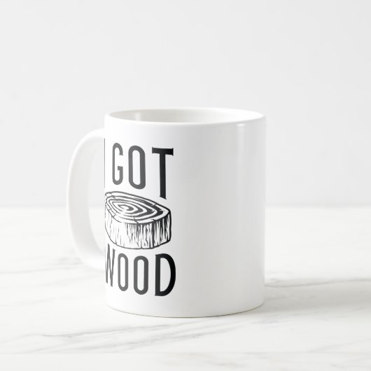 Ich Got Wood Kaffeetasse (Vorderseite Links)