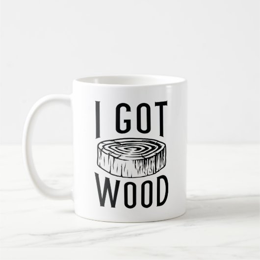 Ich Got Wood Kaffeetasse (Links)