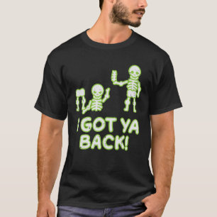 Ich Got Ya Back Skeletons Puff Funny Halloween Men T-Shirt