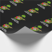 Ich gourte die Blues Funny Veggie Pun Dark BG Geschenkpapier (Ecke)