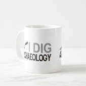 Ich grabe Archäologie Kaffeetasse (Vorderseite Links)