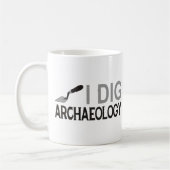 Ich grabe Archäologie Kaffeetasse (Links)