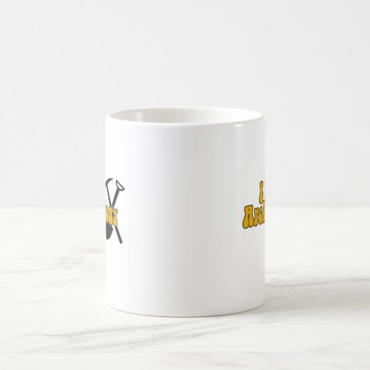 Ich grabe Archäologie Kaffeetasse (Mittel)