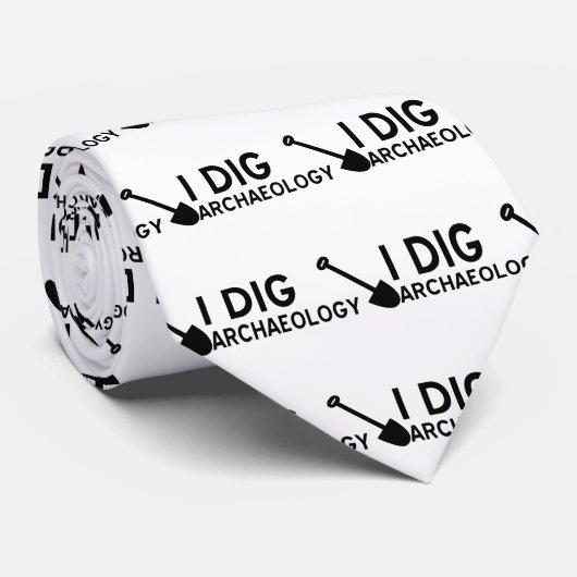 Ich grabe Archäologie Krawatte (Gerollt)