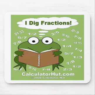 Ich grabe Bruch-Mathe Mousepad