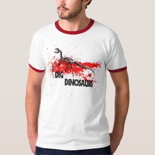 ich grabe Dinosaurier T-Shirt (Vorderseite)