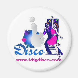 Ich grabe Disco-Disco-Lichter Magnet