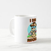 Ich grabe Felsen! Tasse (Vorderseite Links)